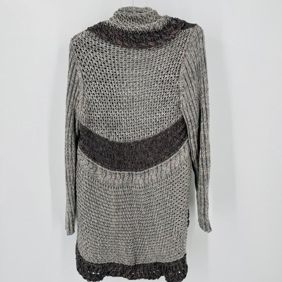 CAbi Gray Open Front Circle Cardigan - Picture 9 of 13